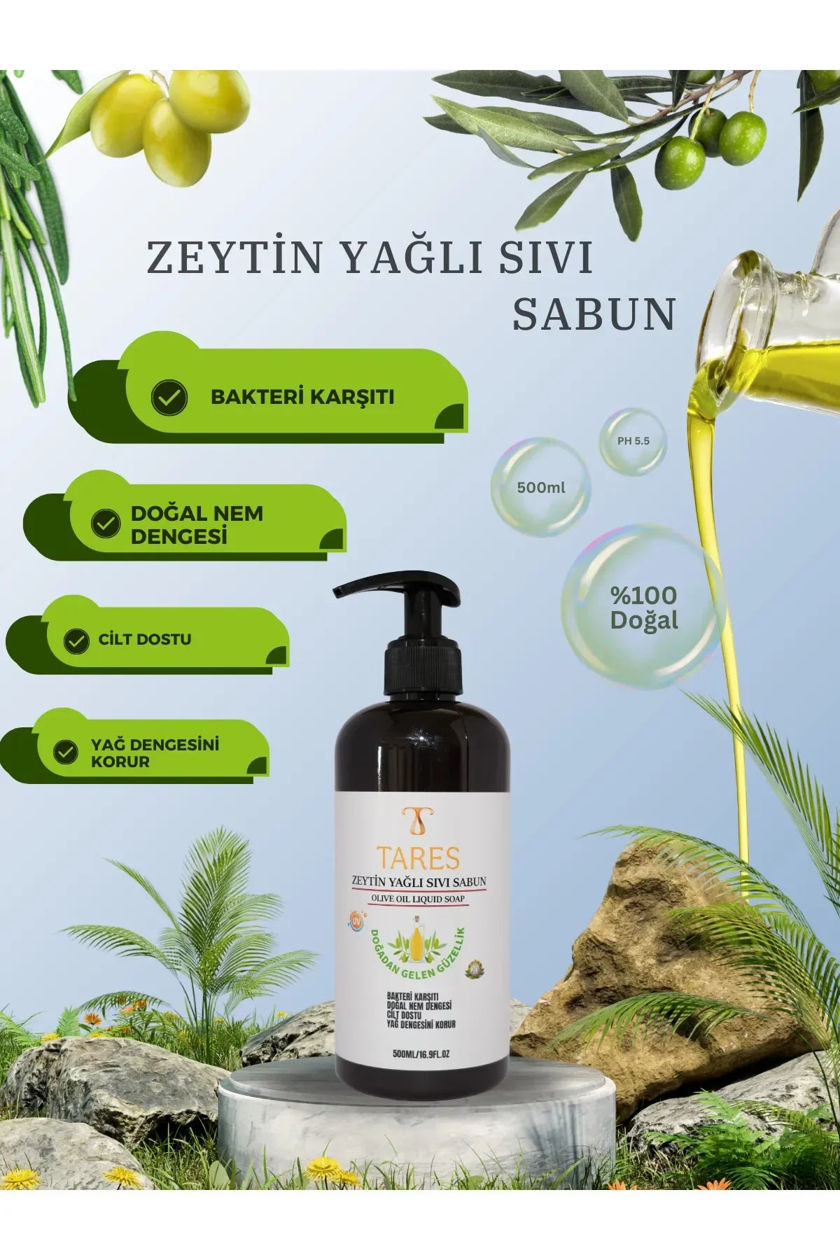 Zeytinyağlı Sıvı Sabun