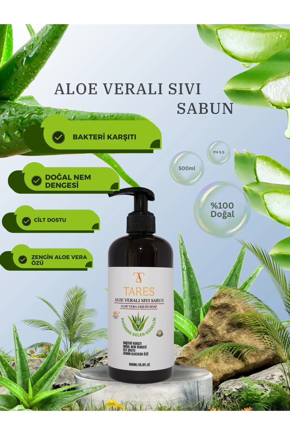 Aloe Veralı Sıvı Sabun