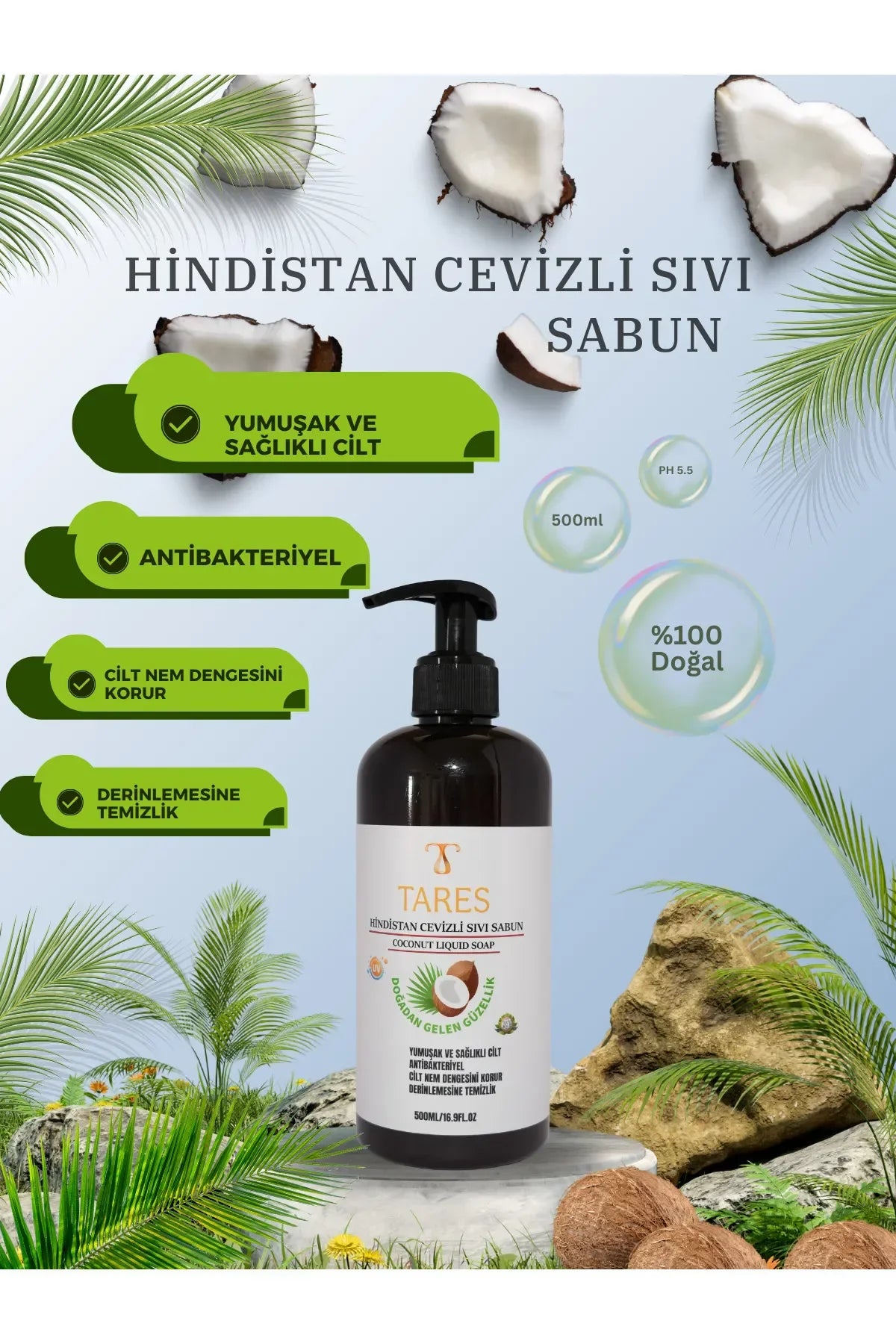 Hindistan Cevizli Sıvı Sabun